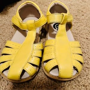Livie & Luca Yellow Sandals Size 9